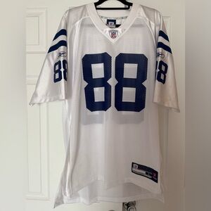 Y2K Colts Harrison 88 Reebok White and Blue NFL Jersey Size Large Football